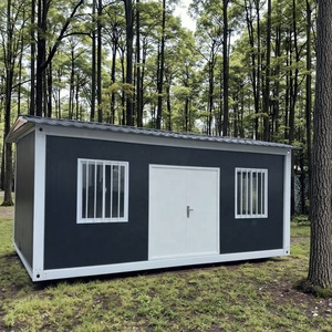 منزل حاويات سريع التركيب بسقف جملوني معتمد من CE - منزل متنقل 40 قدم قابل للنقل وحدات فولاذية قابلة للتنفس للاستخدام الخارجي كفيلا - Product Image 1