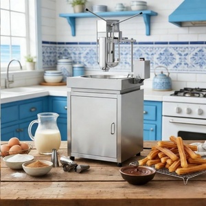 Máquina Comercial Manual para Hacer Churros Españoles con Freidora de 25L, Fácil de Limpiar - Product Image 3