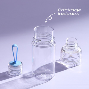 <span class=keywords><strong>Gobelet</strong></span> à boire transparent <span class=keywords><strong>personnalisé</strong></span> de 480 ml, anti-fuite, sans BPA, bouteille d'eau de sport réutilisable pour les voyages en plein air, en Tritan, avec corde - Product Image 2