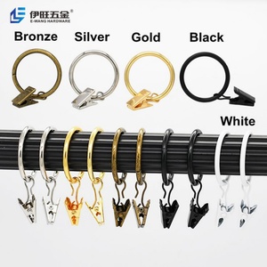 YIWANG En gros Anneau de tringle à rideaux en fer de 1,5 pouce pour rideaux à feuilles mobiles, pour hôtels modernes - Product Image 3