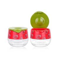 Emballage de baume à lèvres cosmétique Contenants OEM pour le soin des lèvres Forme de boule mignonne 6g en plastique acrylique Baume à lèvres Pots de conteneur de gommage