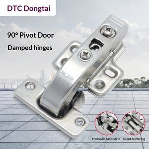 Петля для мебельных дверей из холоднокатаной стали с демпфером, поворотная на 90 градусов, для шкафов и гардеробов - Product Image 3