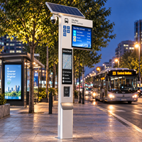 Kustomisasi Perangkat Lunak Cloud yang Tahan Lama, Papan Tanda Halte Bus Elektronik Tahan Air dengan Layar E-Ink Hemat Daya