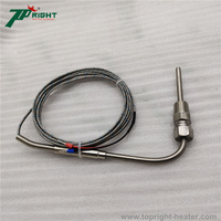 Sonde de capteur TC avec filetage NPT de 1/4 pouce, 5x55mm, en forme de L, thermocouple de type K