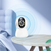 Caméra de sécurité WiFi bi-bande 3MP 5G pour la maison, alarme à distance APP et interphone audio bidirectionnel Caméra HD