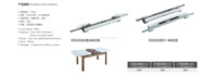Table à manger extensible automatique robuste en acier zingué avec bride de type H traditionnelle pour extérieur/intérieur, maison et appartement