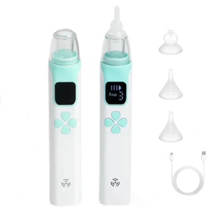Limpiadores de Nariz de bajo ruido de música certificada, material de silicona recargable por USB, aspirador <span class=keywords><strong>nasal</strong></span> electrónico de succión ajustable para bebés - Product Image 4