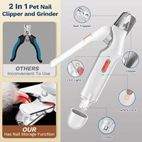 Coupe-ongles pour chiens haut de gamme pour chiens de grande, moyenne et petite taille, chats, coupe-griffes pour chats, polisseur et coupe-ongles pour chiens