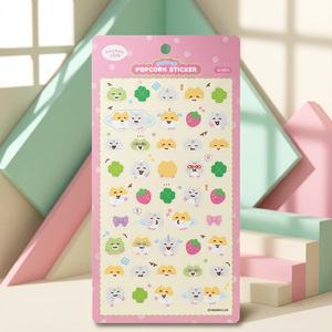 [HIHI Club] 3D PVC <b>Standing</b> Popcorn Stickers Hamsters Korean Cute Animal Character Sticker Sheet Diary Planner <b>Laptop</b> Bulk - Product Image 3