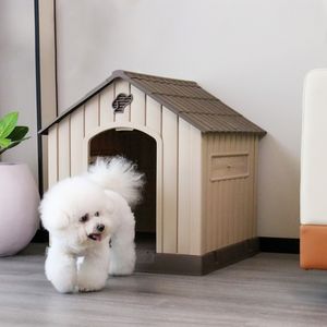 Cuccia Impermeabile Accogliente per Cani di Taglia Grande e Gatti - Rifugio per Animali Domestici da Interno/Esterno con Design Ventilato a Casetta - Product Image 2