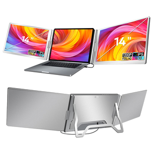 Moniteur portable 14 pouces pour ordinateur portable, 1200P IPS, double USB-C Type C, usage professionnel, jeux, bureau, programmation, double écran, 16:10 - Product Image 1