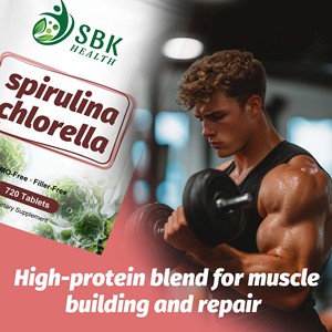 Comprimés de Spiruline et Chlorelle de Qualité Supérieure avec Vitamines, Biotine, Soutien Digestif et Détoxifiant, Complément Minéral Naturel - Product Image 5