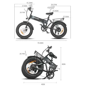 1000W עיר ebike חשמלי אופני שומן צמיג Ebike 20 אינץ למעלה אלומיניום סגסוגת חיצוני חוף הטוב ביותר אופני הרי שלג אופניים רכיבה על אופניים