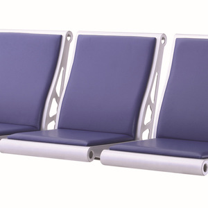 Asiento público europeo de respaldo alto de cuero PVC SG203P con reposabrazos para sala de espera de hospital o área exterior - Product Image 2