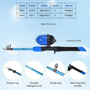 <span class=keywords><strong>Ensemble</strong></span> de cannes à pêche polyvalentes, multi-appâts et multi-hameçons, adaptés à la pêche en eau douce et en mer, <span class=keywords><strong>ensemble</strong></span> de cannes à pêche et de moulinets - Product Image 1