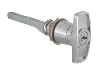 Serrure de porte de garage à enroulement en alliage de zinc chromé industriel, durable, avec jeu de clés de sécurité