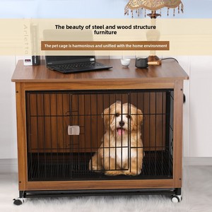 Medium-Sized <strong>Dog</strong> <strong>Cage</strong> with Button Closure Wooden Pet Indoor Fence for Shiba Inu <strong>Small</strong> <strong>Dogs</strong> Household <strong>Dog</strong> <strong>Cage</strong> Toilet Separation - Product Image 3