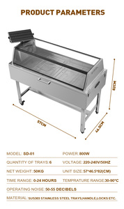 Horno de Aire Caliente a Gas de Ahorro Energético, Nuevo Modelo, Deshidratador de Verduras, Pescado, Carne y Frutas, SUS304 - Product Image 5