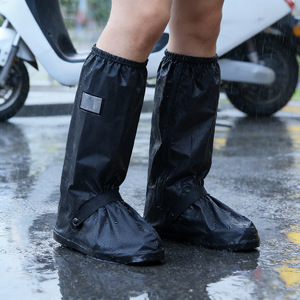 Unisex Waterproof Rain Shoe Covers High Top Non Slip Outdoor Cycling Foot Protection SMLXLXXL Plastic Material - Product Image 1