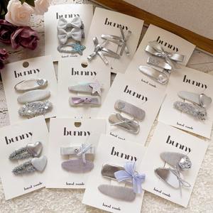 กิ๊บติดผมคริสตัลสีสันสดใส แฮนด์เมด น่ารัก สไตล์หวาน สำหรับเด็กผู้หญิง ใช้สำหรับผมแตกปลายและผมหน้าม้า - Product Image 1