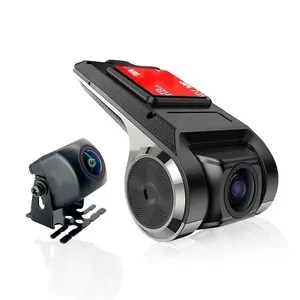 E-Te 720P + 720P Usb Auto Dvr Nachtzicht Achteraanzicht Dual Len Auto Black Box 2-kanaals Dashcam Voor En Achter Auto Camera Full Hd