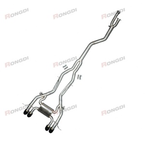 3.5" Tuning for Race Valvetronic Cat-back Exhaust System With Exhaust Muffler Tips Brace for BMW M3 M4 G80 G82 G83 S58B30A 2020+ - Product Image 3