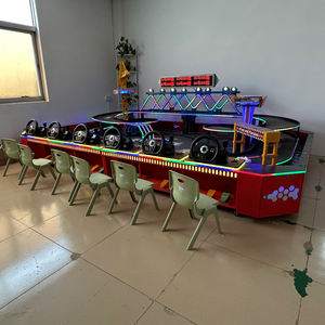 Commerciale 6 giocatori per bambini gioco di corse pista di Slot <span class=keywords><strong>Car</strong></span> Set con volante sistema Timer per giochi al coperto pista da corsa gioco - Product Image 6