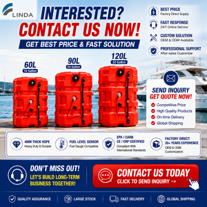 Réservoir de carburant marin en HDPE de 60L, 90L, 120L, certifié EPA CARB, avec capteur de niveau de carburant, usine OEM ODM avec certification CE EPA CARB - Product Image 6