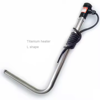Tiges chauffantes en titane, tubes chauffants en titane résistants aux acides et aux alcalis, réchauffeurs liquides spéciaux pour réservoirs de galvanoplastie