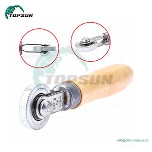 Outil de réparation de crevaison pneus de voiture camion poignée en bois roulement à <span class=keywords><strong>billes</strong></span> <span class=keywords><strong>pneu</strong></span> Patch rouleau couture - Product Image 5