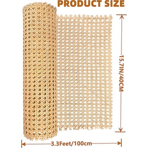 Anyaman Rotan Alami Setengah Lingkaran Tertutup dengan Inti Rotan Mentah untuk Furnitur Luar Ruangan - Product Image 2