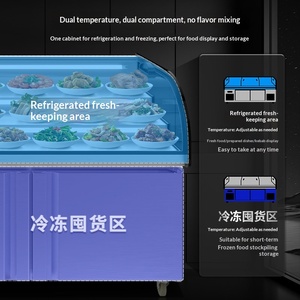YINZHENG - Congelador Comercial de Acero Inoxidable para Mariscos, Mostrador de Exhibición de Pescado, Equipo de Refrigeración para <span class=keywords><strong>Supermercados</strong></span> - Product Image 4