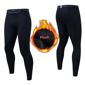 Pantalon de sport moulant en polyester pour homme avec logo personnalisé, séchage rapide, respirant, pour la gym, l'entraînement et la course à pied - Product Image 6