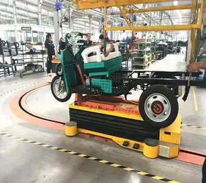 New product trolley conveyor for motorcycle assembling line