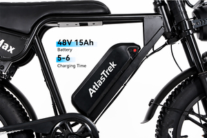 Bicicleta Eléctrica de Montaña V8 Ultrar para el Mercado Europeo, Motor de 250W/750W, Batería de 15ah/30ah, Cuadro de Hierro, Motor Trasero, Neumáticos Gruesos, para Adultos - Product Image 2