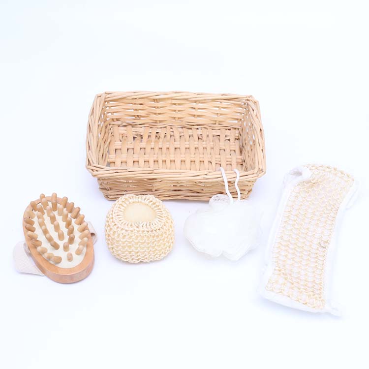 4 шт. деревянные аксессуары для ванной комнаты спа подарочный набор комплект включает в себя массажный Инструмент Показать пояс, пышная детская одежда Губка