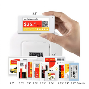 Nuovo arrivo 11 pezzi <span class=keywords><strong>4</strong></span> etichette da scaffale elettronico Eink a colori cartellini dei prezzi digitali per il mercato al dettaglio in plastica con Display grafico IP65 - Product Image 2