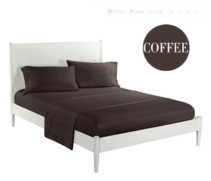 Ensemble de Lit 4 Pièces Style Microfibre Taille <span class=keywords><strong>King</strong></span> 100% Polyester Tissu Microfibre Biologique 90g/m² en Promotion - Product Image 6