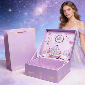 Caja de Regalo Navideña Creativa <span class=keywords><strong>3D</strong></span> Extra Grande, Ecológica, con Recubrimiento UV, Caja de Regalo de Cumpleaños, Caja de Regalo Premium para Recién Casados, Caja de Regalo para Damas de Honor - Product Image 2