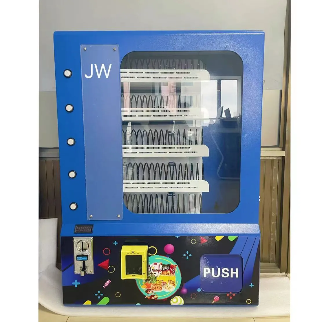 mini mart vending machine coin credit card operate condones vending machine snack drink little wall mounted vending machine