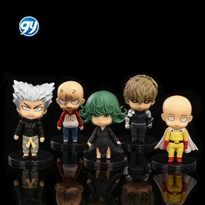 5 Pcs One Punch Man Figure Set B Style Saitama Genos <span class=keywords><strong>Garou</strong></span> Anime Statue Cake Topper - Product Image 1