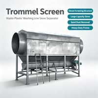 Crible rotatif à performance stable pour la ligne de production de lavage et de recyclage de bouteilles en plastique PET