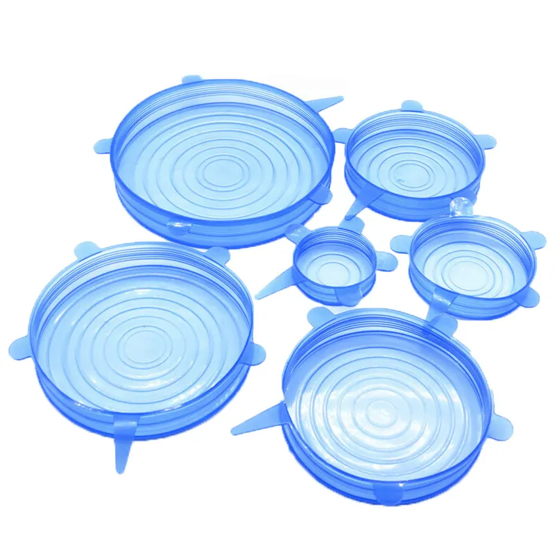 Leak Proof Reusable Food Saving Silicone Covers Silicone Stretch Lids