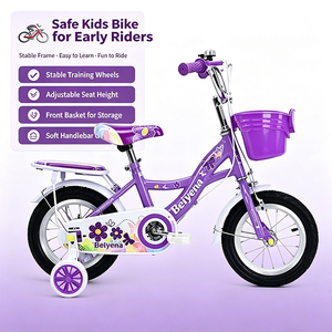 Vélo pour enfants style princesse, vélo pour filles 12-14-16 pouces, vélo à pédales pour garçons et filles de 3-7-9 ans, vente en gros - Product Image 3
