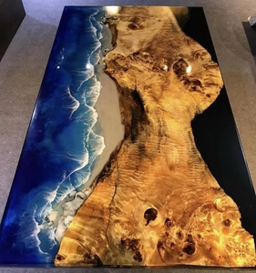 Oem rắn bàn ăn Epoxy <span class=keywords><strong>Resin</strong></span> với cơ sở và chân cho nhà hàng/phòng ăn được sản xuất tại Việt Nam nhà máy WhatsApp + 84 - Product Image 3