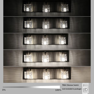 Lámpara de pared decorativa G9 para dormitorio de hotel con tres cabezales - Product Image 2