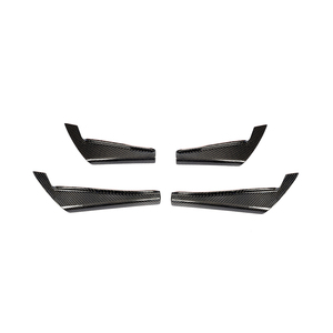 De fibra de carbono RS4 accesorios parachoques frente conservas de aletas para <span class=keywords><strong>Audi</strong></span> RS4 <span class=keywords><strong>A4</strong></span> B9 2017-2020 - Product Image 3