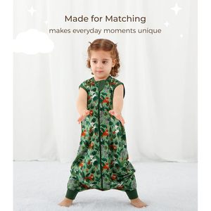 Mameluco para Dormir Dreamhalo, Sin Mangas, de Viscosa y Fibra de Bambú, Transpirable, con Cierre Frontal, Unisex, Manta Vestible para Bebés y Niños Pequeños con Pies - Product Image 3