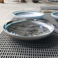 Tête elliptique en acier inoxydable 316L ASME VIII Div.1 Ra3.2µm pour réservoir de fermentation de boissons à basse pression, peinture
