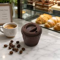 Gâteau mousse glacé en forme de tasse à café, 70g, saveur café, dessert prêt à consommer, fournisseur en gros pour boulangeries et pâtisseries